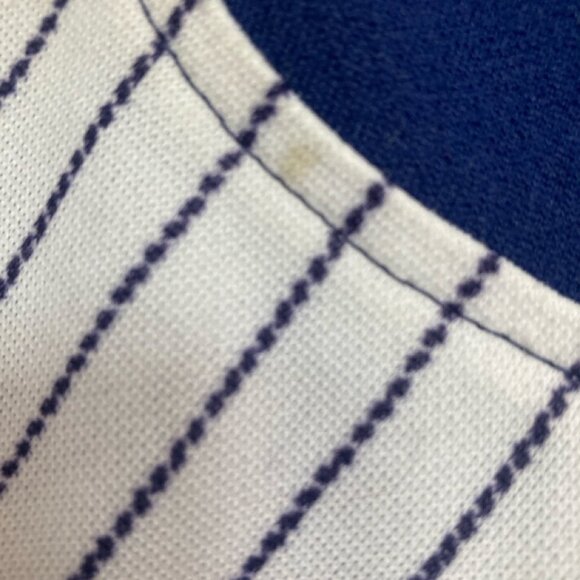 Vintage 1970s Handmade Blue and White Dress - Picture 9 of 9